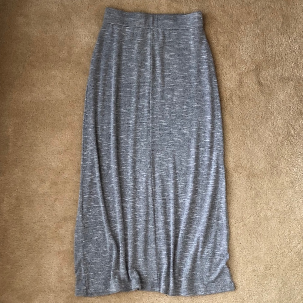 COPY - Grey maxi skirt-LOFT